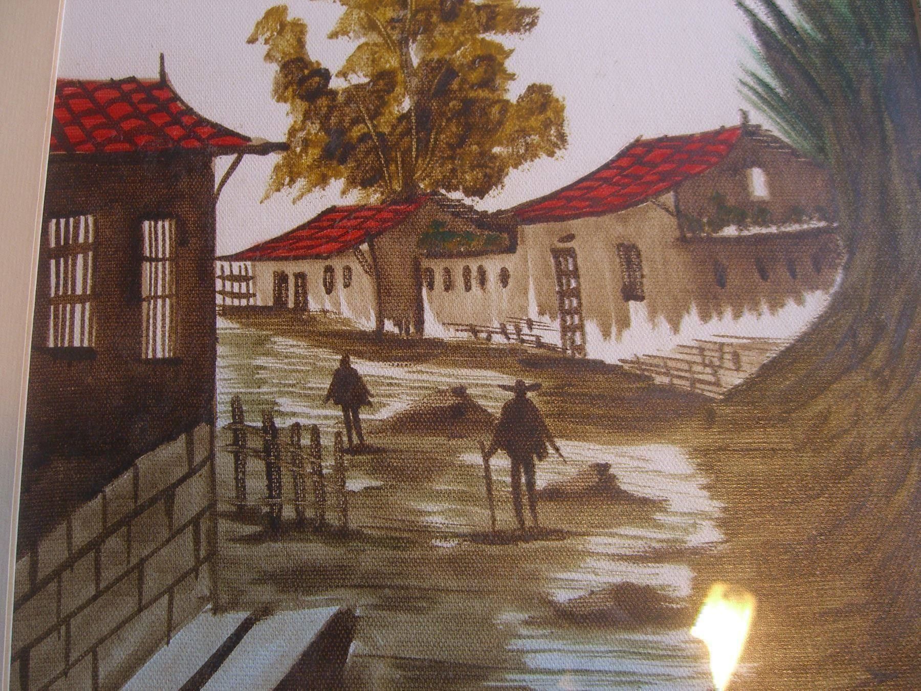 Tessuti: schönes Bild,Stoffdruck / Stoff gemalt – Usato da Winterthur venduto da Gaia 2