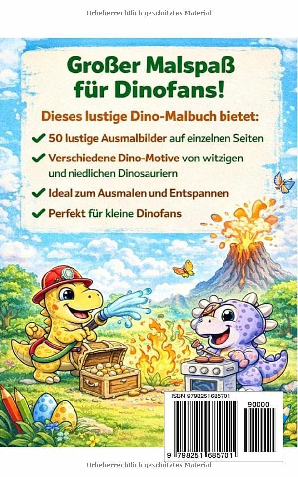 Libri: Lustiges Dinomalbuch – Nuovo e nell'imballaggio originale da Zweidlen venduto da Wtf 1