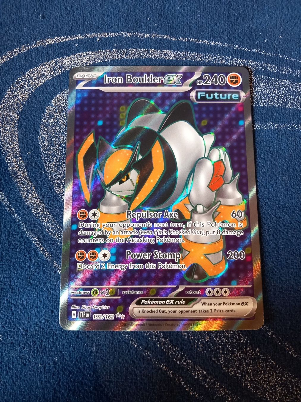 Pokémon Carte collezionabili: Iron Boulder EX (EN) Temporal Forces - TEF 192/162 – Nuovo (secondo la descrizione) da Hinterfultigen venduto da Marcel2112