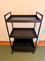 Servierwagen schwarz mit drei Etagen gebraucht 50x30cm