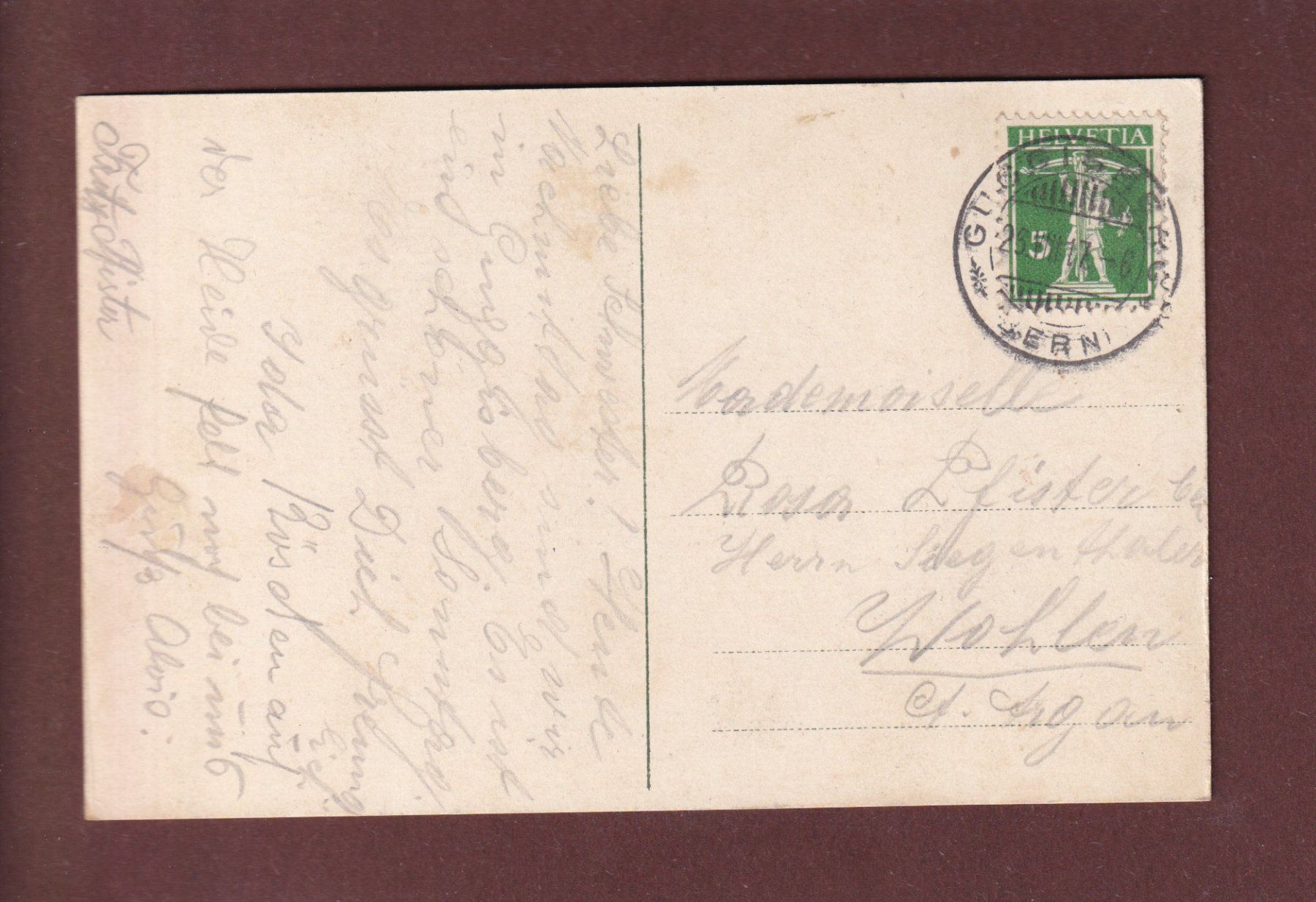 Cartoline postali: GUGGISBERG - 1917 – Usato da Pully venduto da nicecards 1