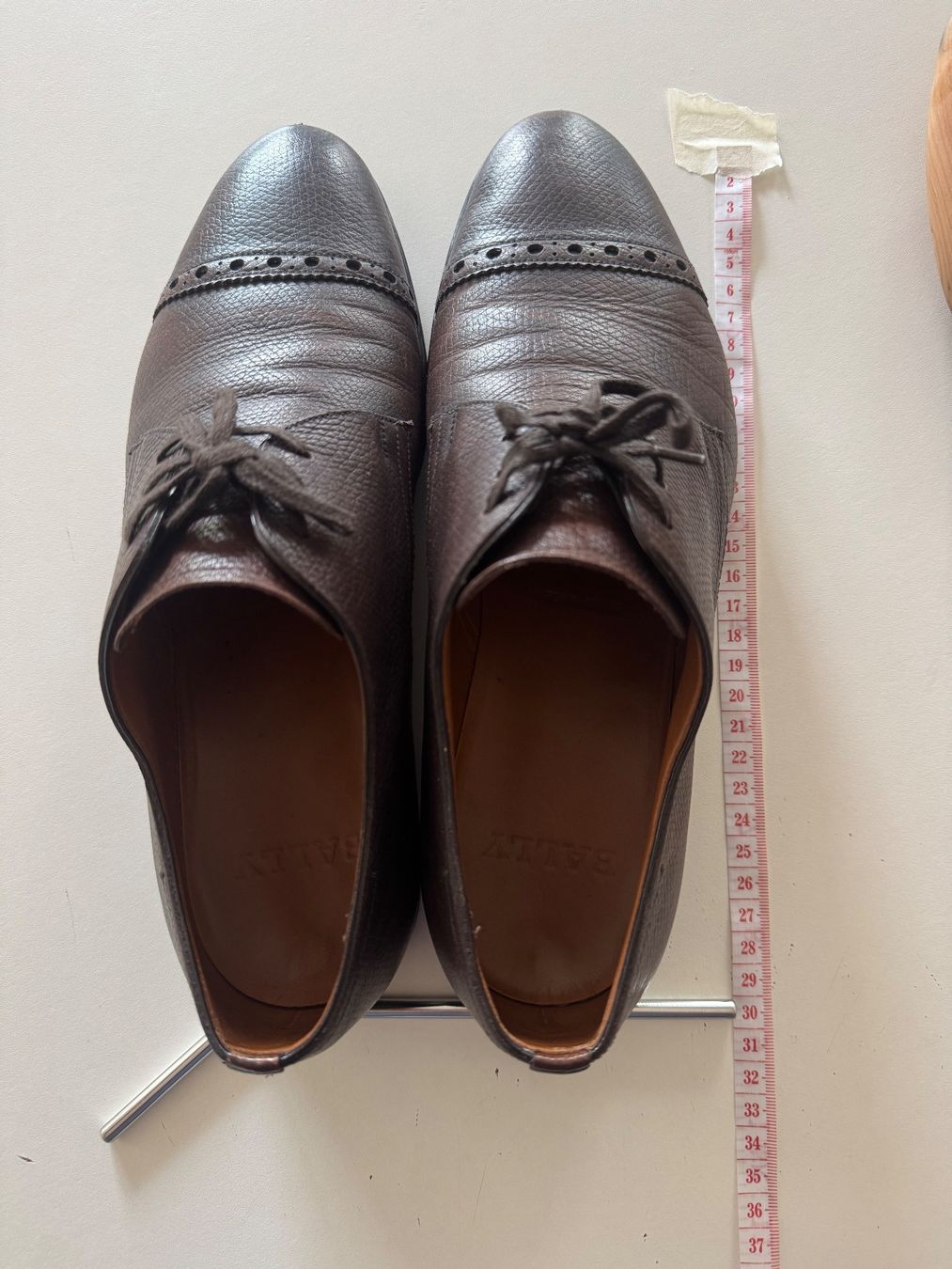 Bally Scarpe da uomo: BALLY Herren-Schnürschuhe Original, Gr. 42, Leder, Braun – Usato da Klingnau venduto da Pfidico 3