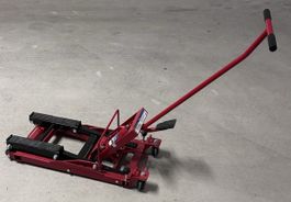 Motorrad-Hebebühne rot, neuwertig