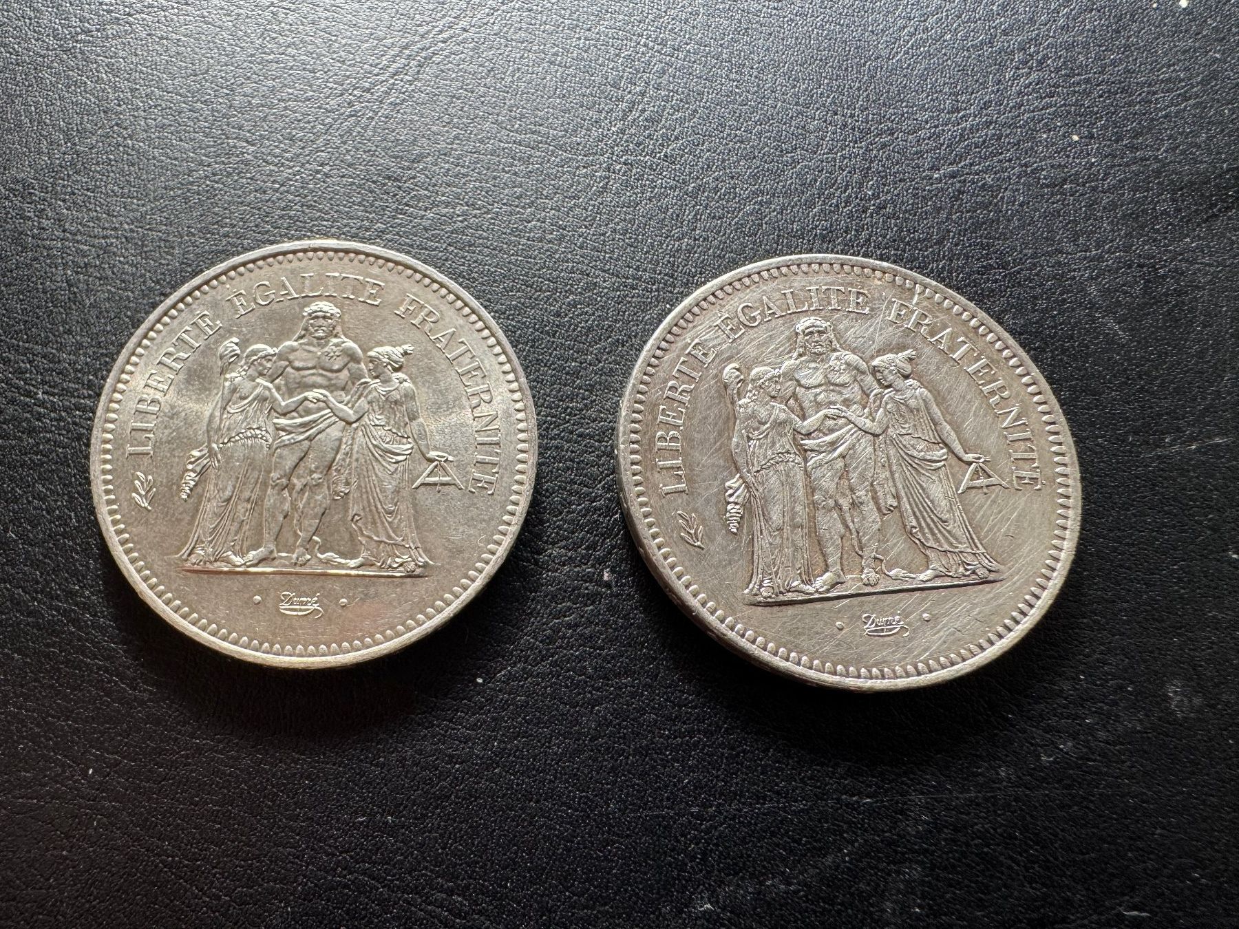 Tutti le monete: 2 pièces 50 Francs Hercule Argent – Nuovo (secondo la descrizione) da Petit-Lancy venduto da tonos 1