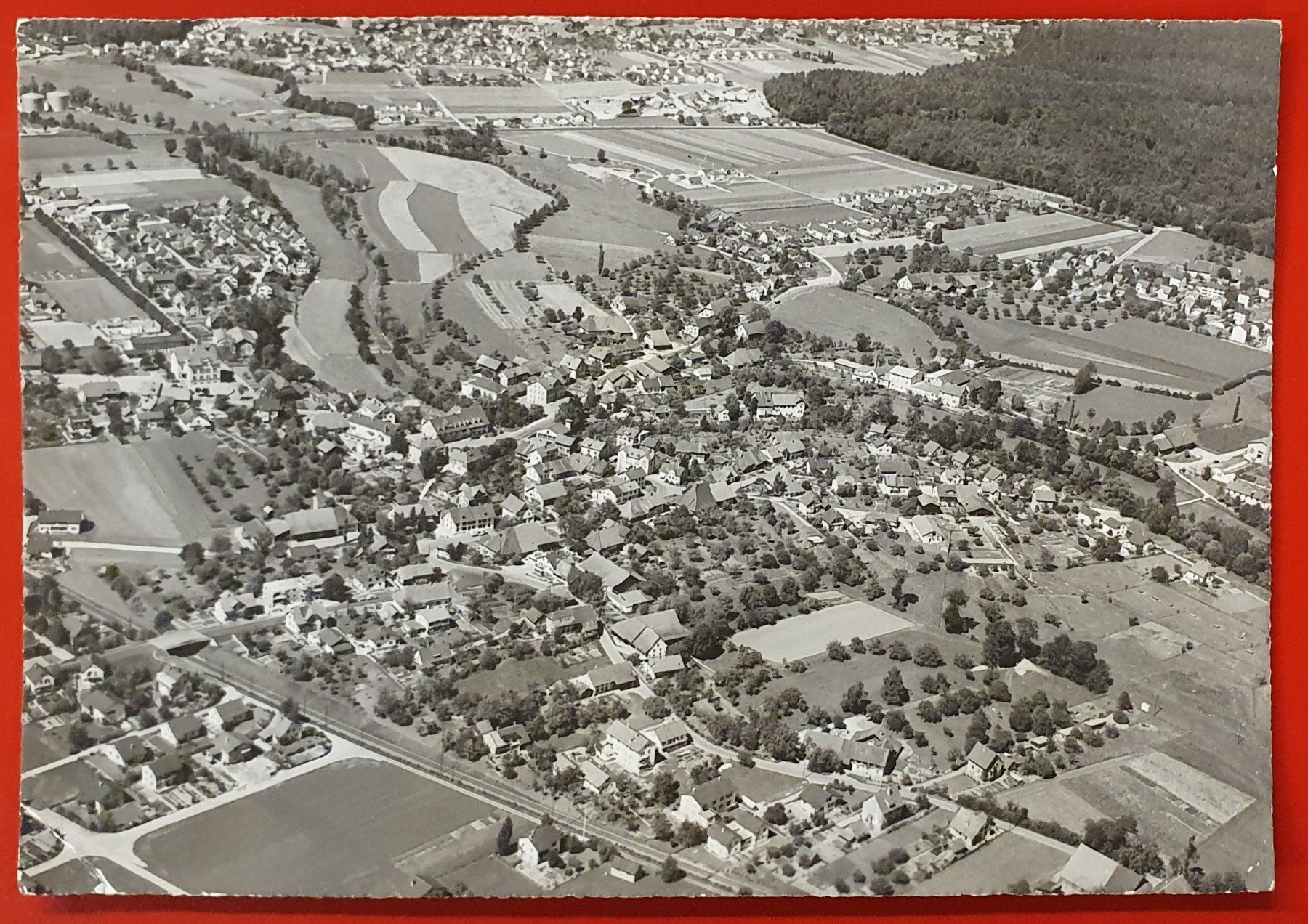 Ansichtskarten: Buchs AG 1958 - Flugaufnahme – Gebraucht aus Kreuzlingen von Rschweiz1
