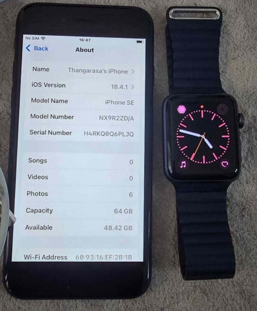Apple Telefoni cellulari / Smartphones: Apple iPhone SE + Apple Watch Series 2 - Bundle – Usato da Studen BE venduto da tha_dhp8 8