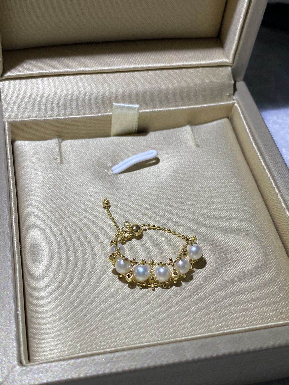 Anelli: Akoya Perlen Ring 18k Gold – Nuovo e nell'imballaggio originale da Sarnen venduto da Yingsperlen1