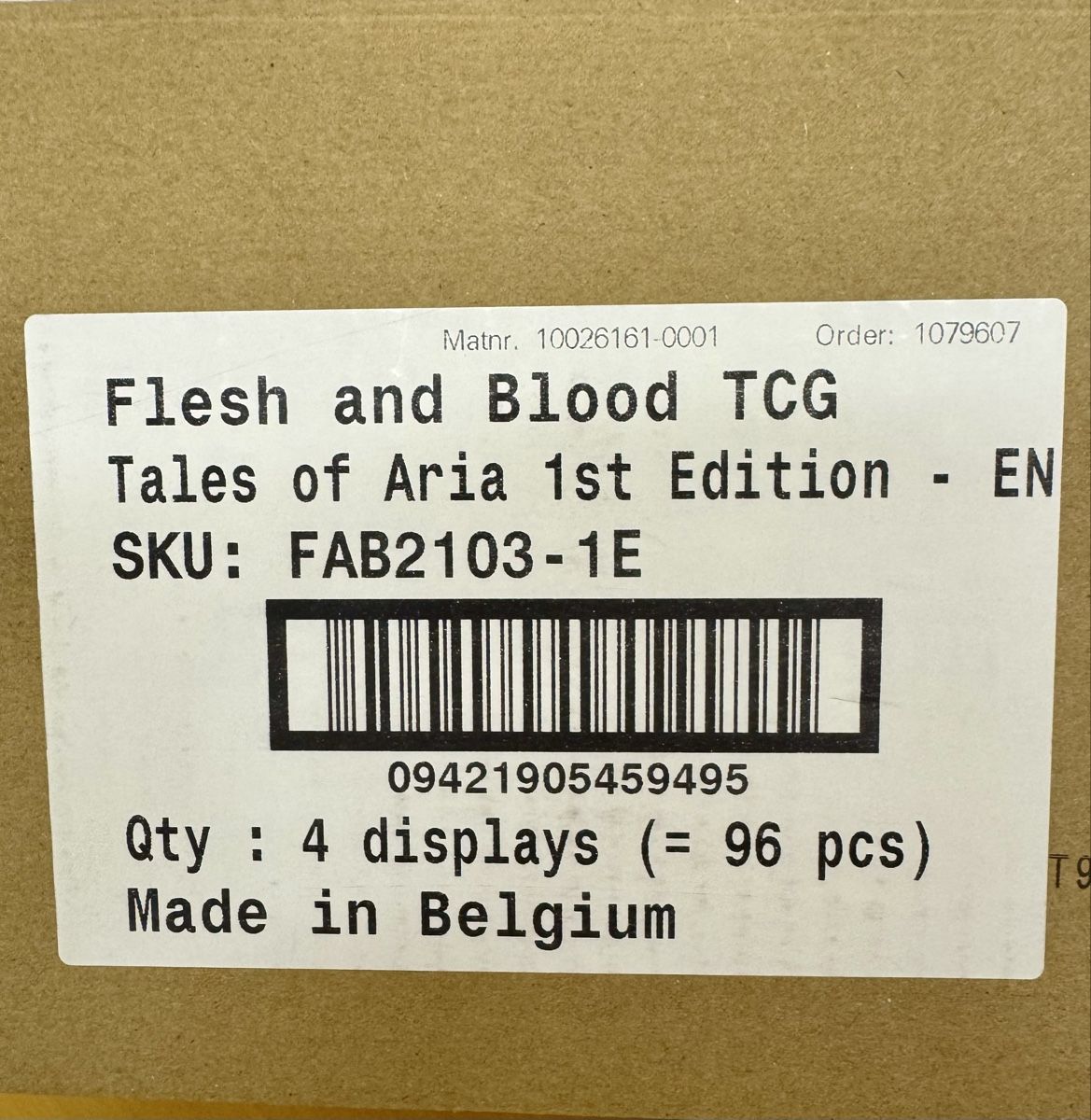 Flesh and Blood Carte collezionabili: Flesh and Blood 1st Edition Case – Nuovo e nell'imballaggio originale da Wettingen venduto da beki14 2