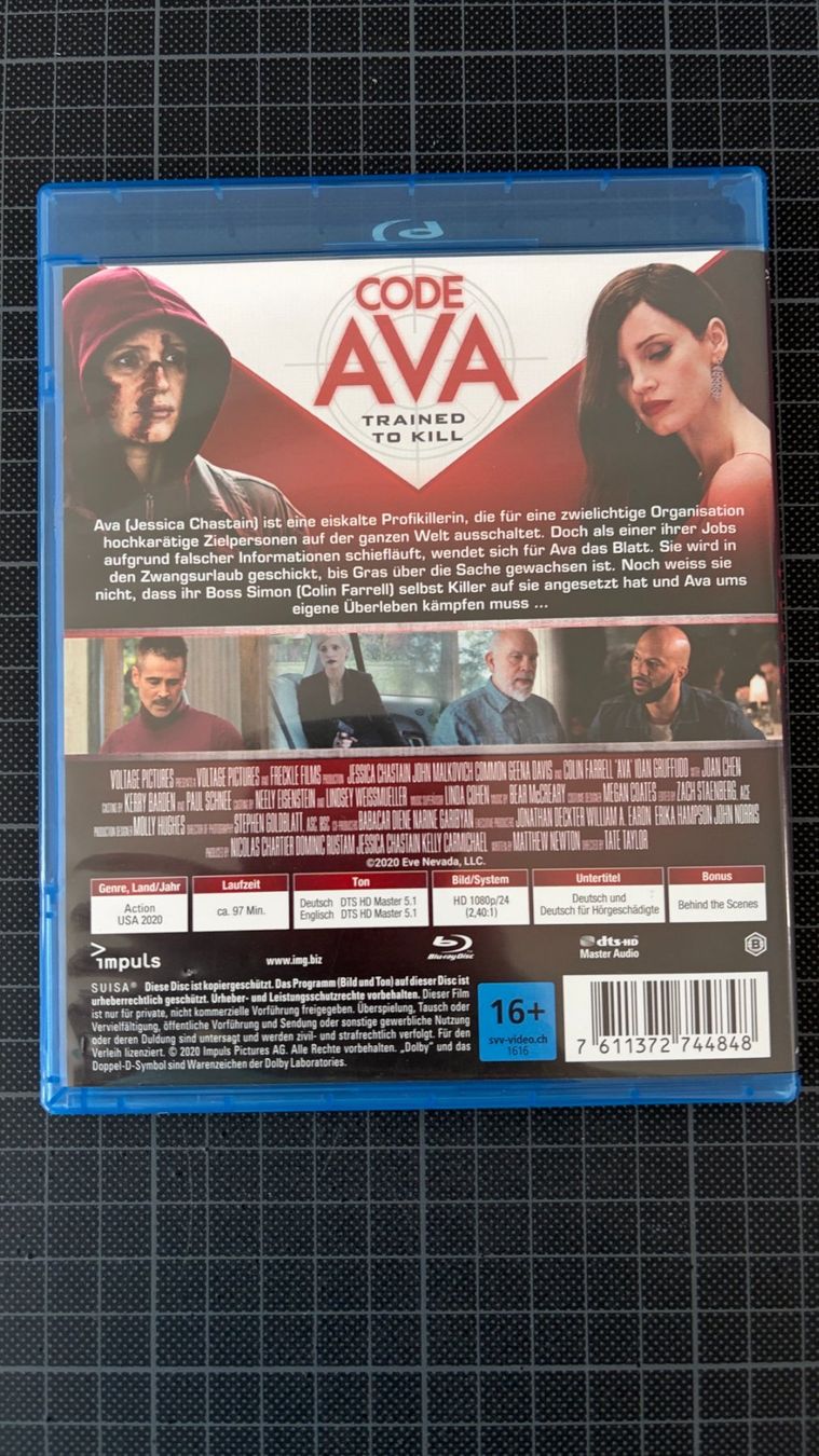 Alle DVDs: Code AVA - Trained to kill - Bluray – Gebraucht aus Zürich von Renefontana 1