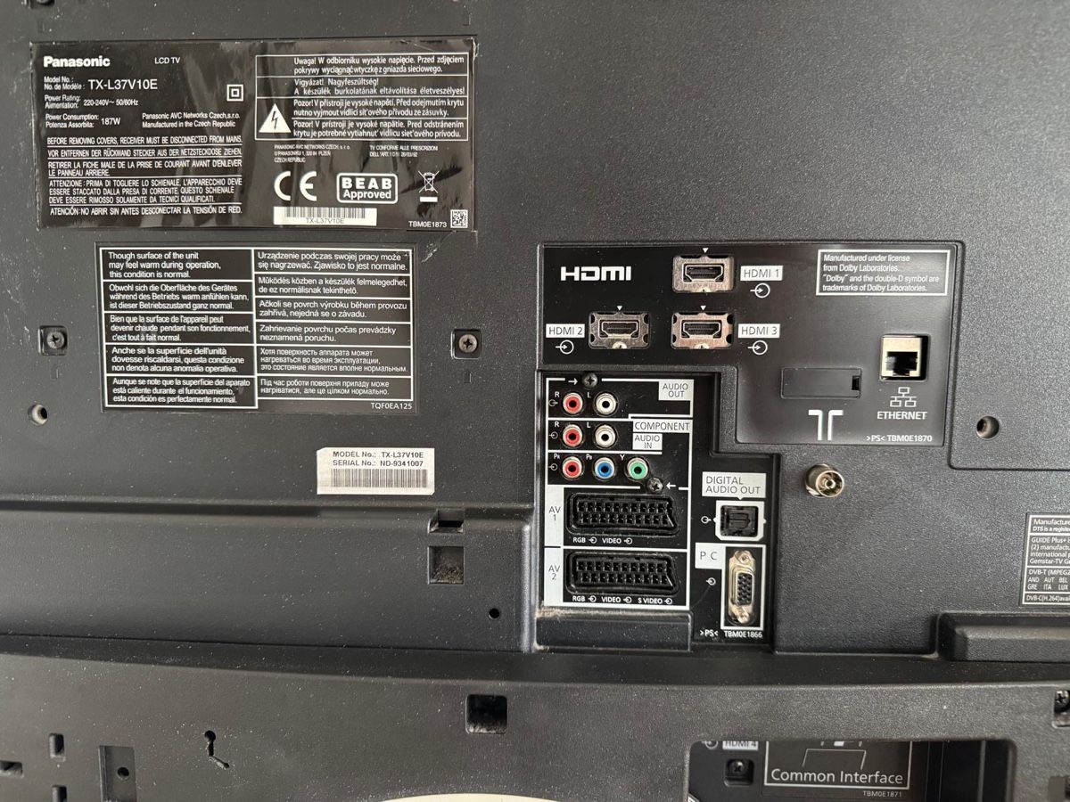 Fernseher: TV Panasonic TX-L37V10E – Gebraucht aus Oberrohrdorf von steffistamm 5