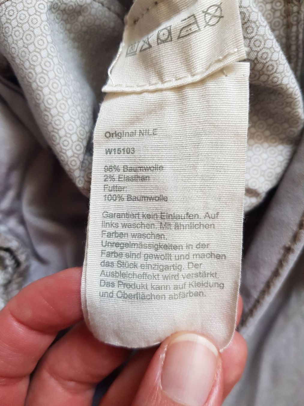 Nile Hosen: Tolle NILE Hose Gr.XS grau – Gebraucht aus Gwatt (Thun) von umwelt-brocki 6