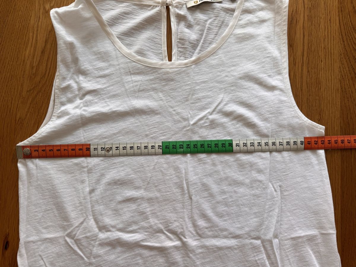 Rich & Royal T-shirt: Oberteil weiss Grösse M von rich&royal mit Einsatz – Nuovo (secondo la descrizione) da Aesch BL venduto da Micimacko-4 8