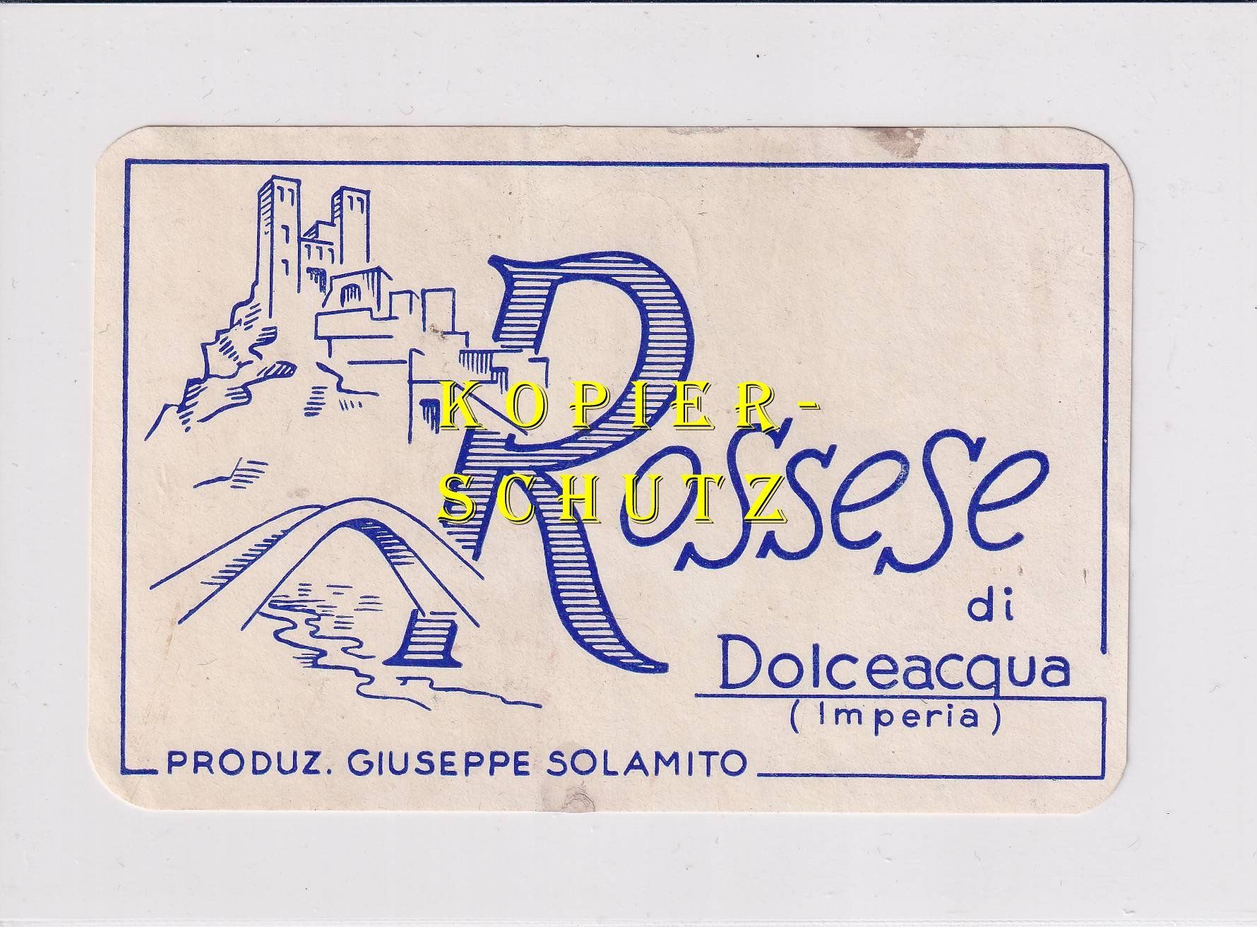 Carta: Etikette - Rossese di Dolceacqua /bd – Usato da Hombrechtikon venduto da Rudolf07