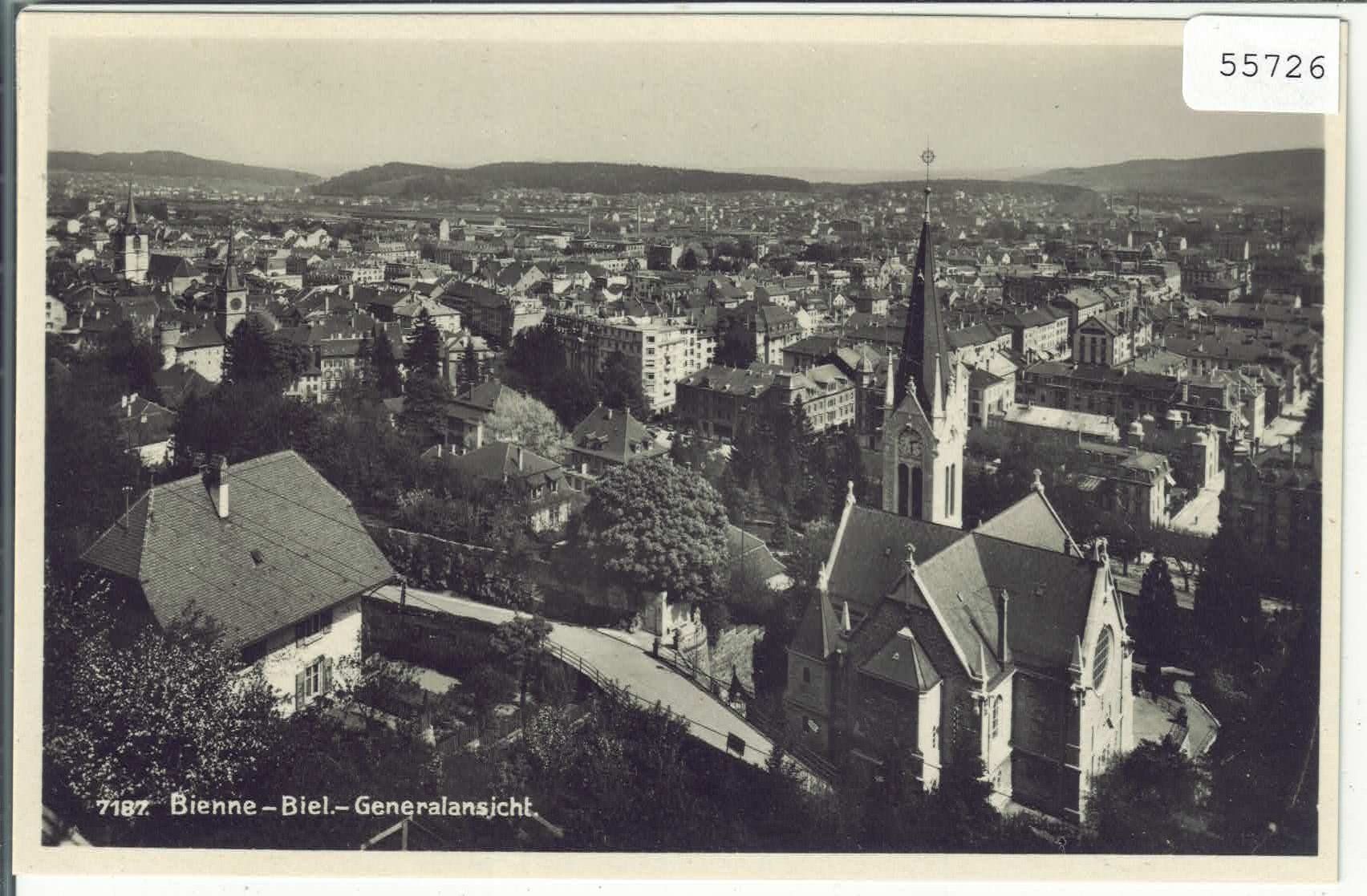 Cartes postales: Biel-Bienne - Vue generale - Generalansicht – D'occasion à Ettingen par Kartenplanet