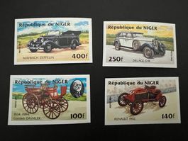NIGER 1984 Vintage Cars Satz ungezähnt  ** (B906)