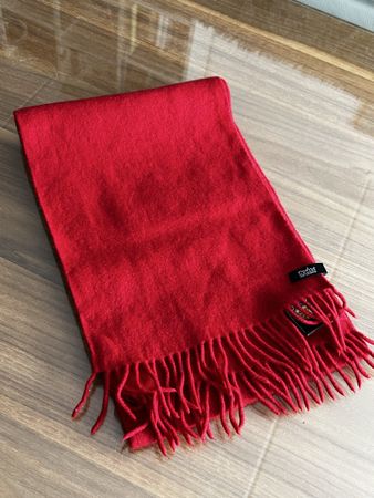 Schal Kaschmir 100%, rot, 140x23,5mm