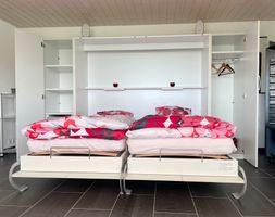 Schrank-Doppelklappbett 2 x 90/200cm