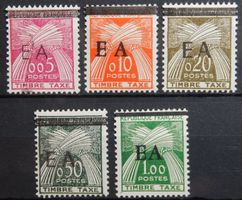Algerien Franz. Porto Kat. 54-58 * 1962 Kat. 75 Euro Selten!