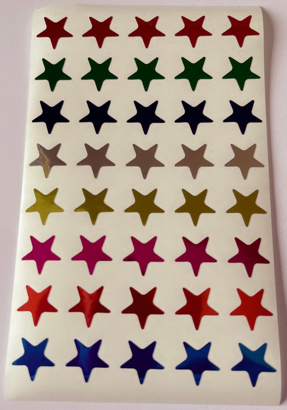 Sticker: Glitzer-Sterne Sticker, selbstklebend, bunt – Nuovo (secondo la descrizione) da Menziken venduto da Bastelchaos