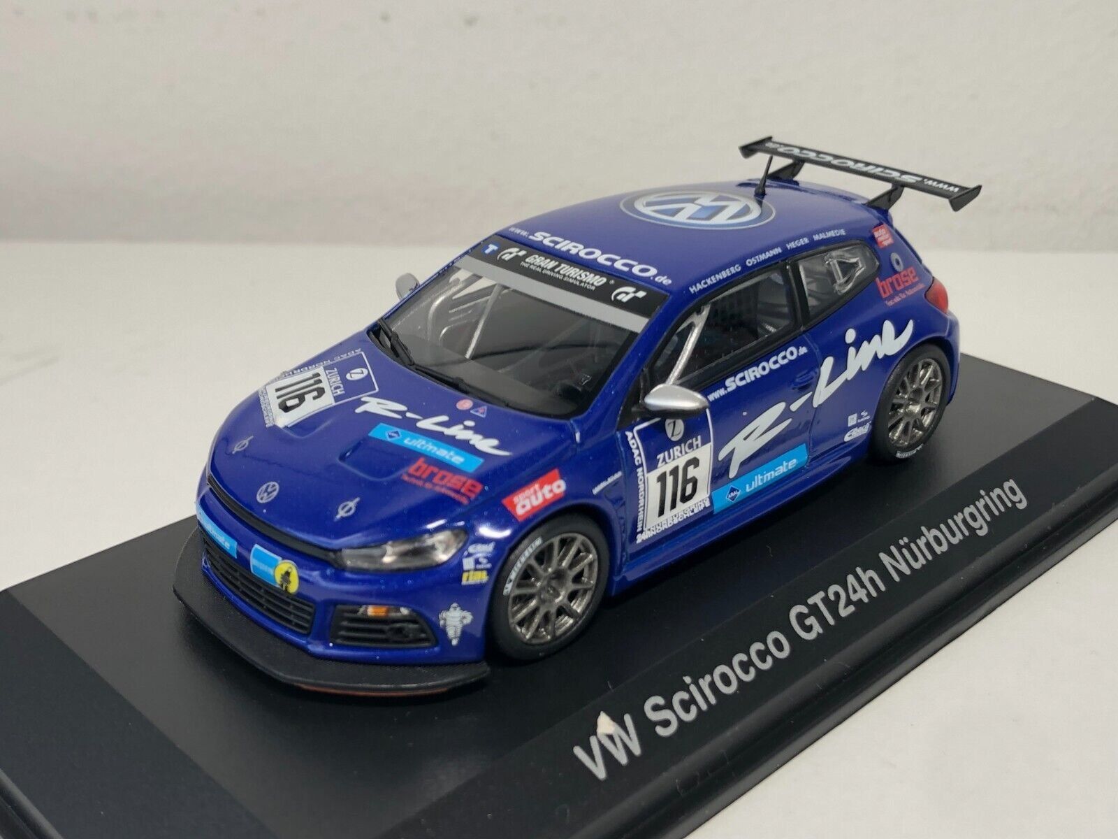 Volkswagen Modellini d'auto: VW Scirocco GT24h Nürburgring – Nuovo e nell'imballaggio originale da Flawil venduto da Imperiosud