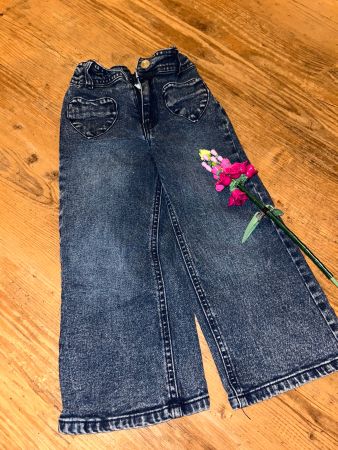 Schlaghose/Jeans 104/110 mit Gummizug