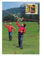 Maximumkarte  Flugmodelle Zürich 20.11.90 gestempelt