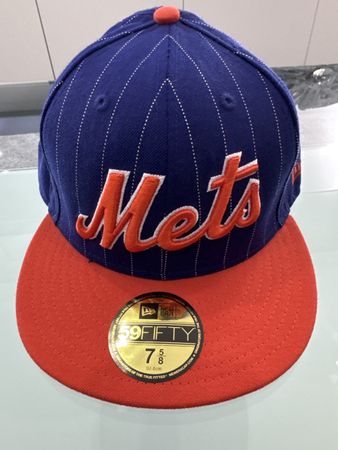 Casquette New Era 59Fifty Mets, taille 7 5/8 - comme neuf!