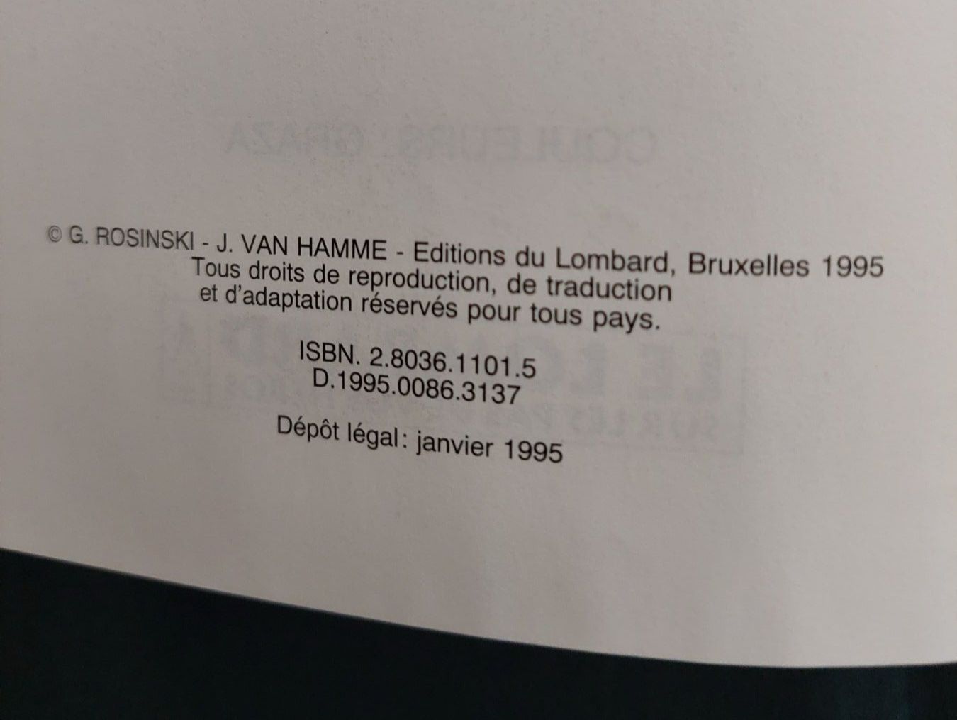 Fumetti: Thorgal T.20 La Marque Des Bannis EO 1995 TBE – Usato da Genève venduto da Blu_BD 2