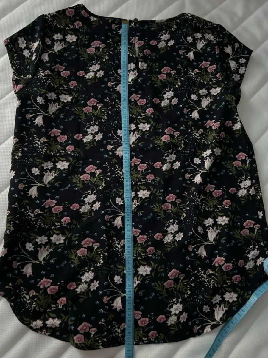 Only Camicette: Bluse von Only, Grösse 38, blau mit Blumen – Nuovo (secondo la descrizione) da Erlinsbach SO venduto da hallon480 4