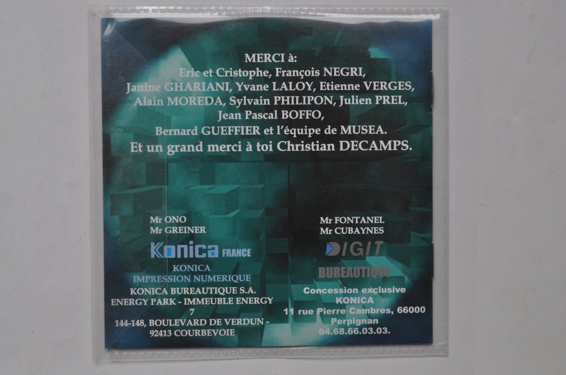 CD: Quadra - L'archiviste b... – Usato da Marin-Epagnier venduto da Vinil68 1