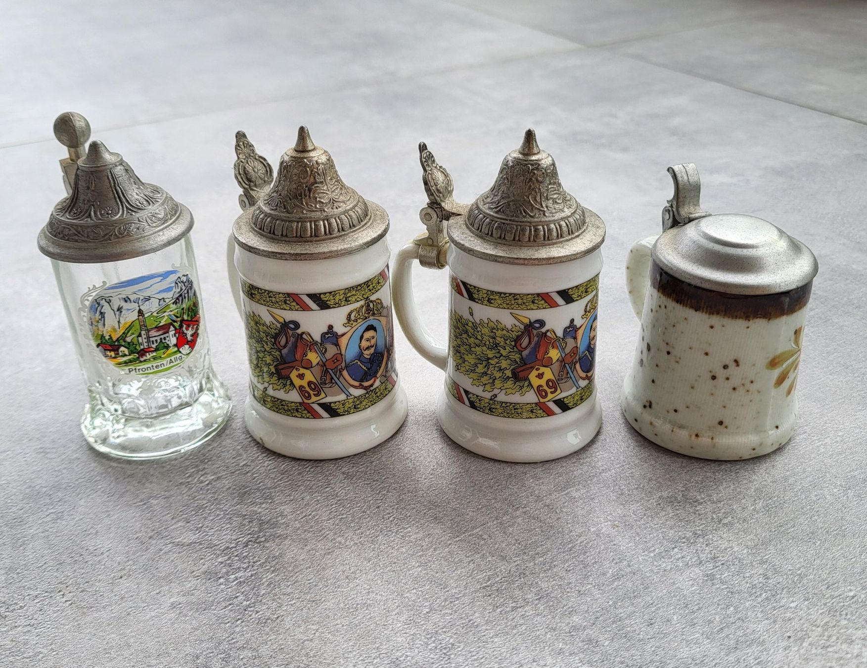 Bicchieri: Boccali birra da collezione, set da 4 pezzi – Usato da Castione venduto da Argi_R
