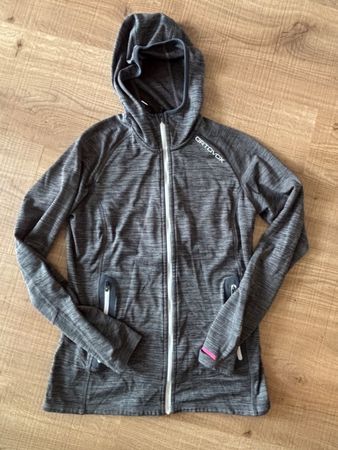Leichte Damen Fleecejacke von Ortovox Grösse M in dunkelgrau