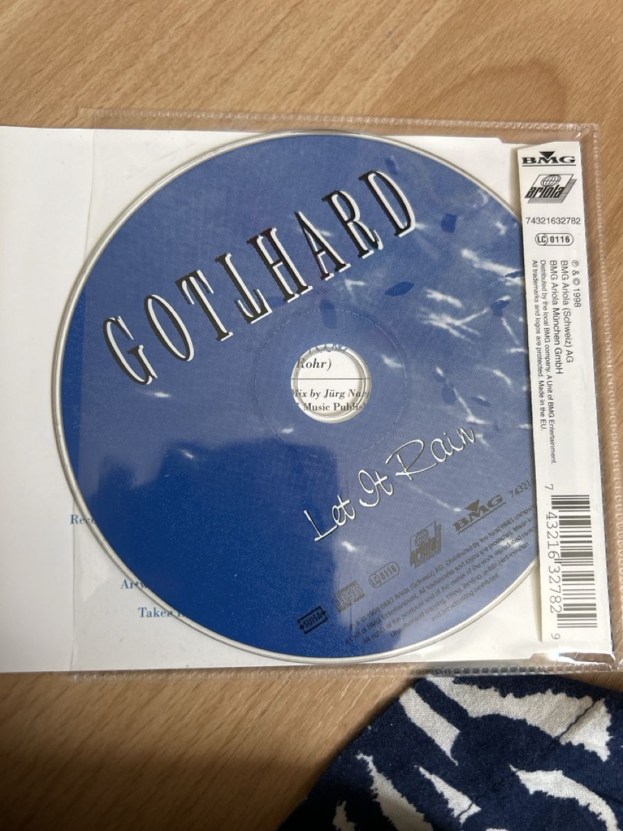 CDs: Gotthard Let It Rain CD  – Gebraucht aus Herbetswil von rotekatze84 1