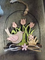 neu: Frühlingsdeko Holz Vogel Hänger, Deko