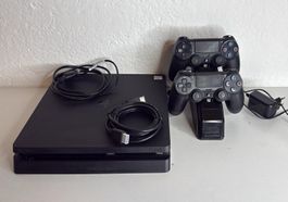 🎮 Sony PlayStation 4 Slim 1TB + 2 Controller + Dual-Ladesta