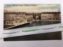 Geneve / Genf  Quai Rar alt schön AK
