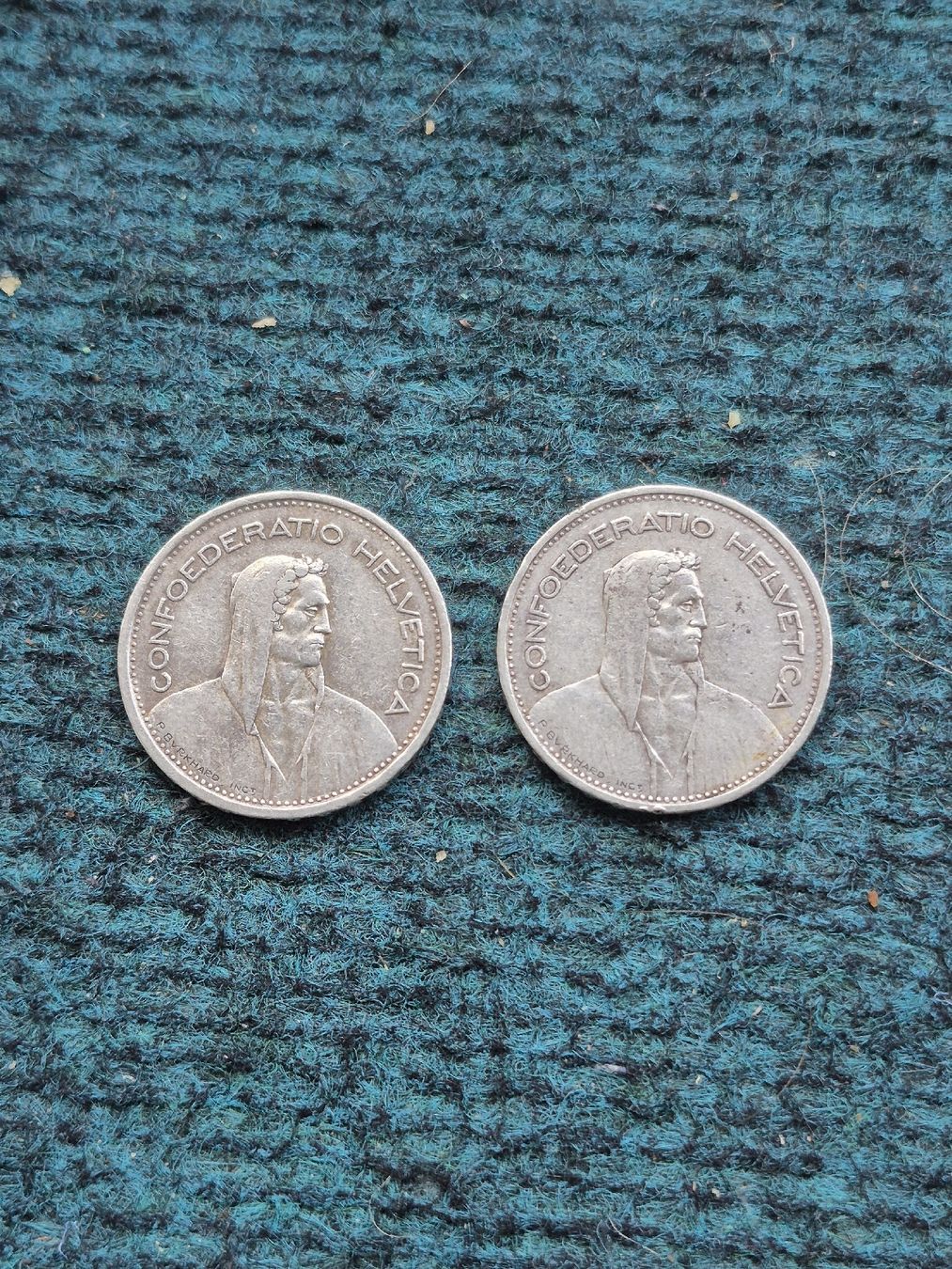 Tutti le monete: 2 × 5 Fr Suisse: 1950 -1954 – Usato da Chavannes-Renens venduto da Douz13 1