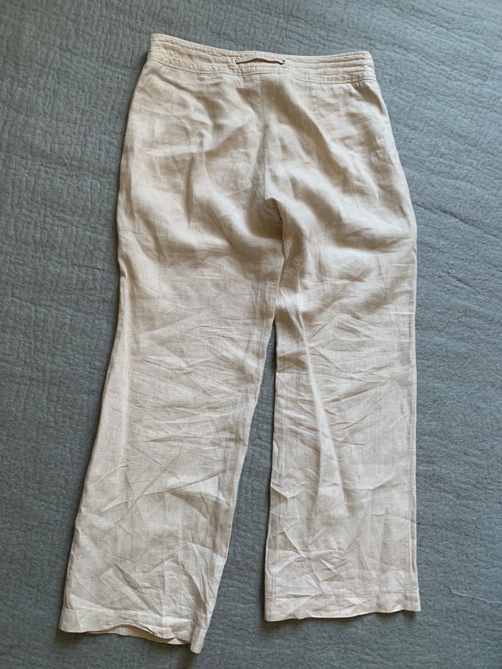 Pantaloni: Damen Sommer Hose Bianca Leinen beige Gr. 38 – Usato da Richterswil venduto da Moii89 2