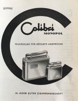 Vintage Reklame, Colibri Feuerzeug, Zürich, 1956
