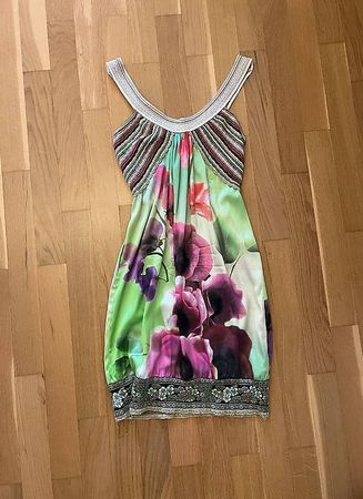 CLASS Roberto Cavalli Designer-Sommerkleid mit Blumenmuster