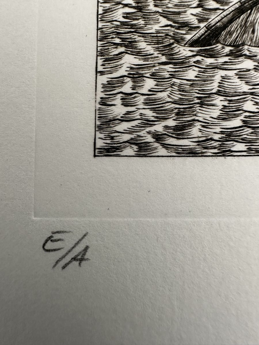 Grafica & Litografie: Surrealistische Radierung E/A handsigniert – Usato da Bettwiesen venduto da bos_6pkg 2