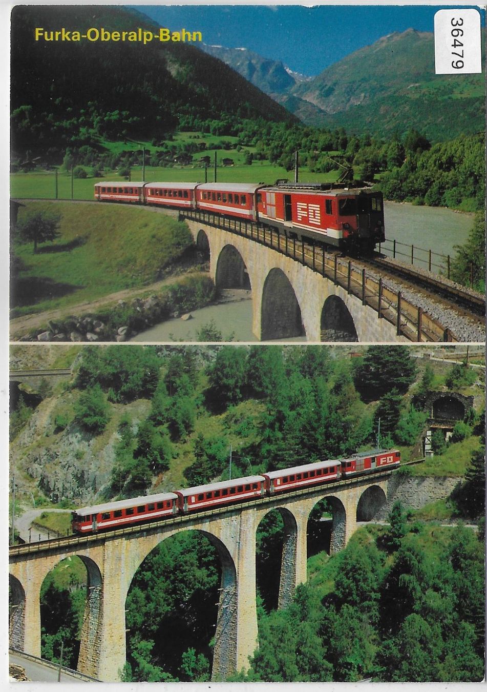 Cartoline postali: Furka-Oberalp-Bahn im Goms – Usato da Ettingen venduto da Kartenplanet