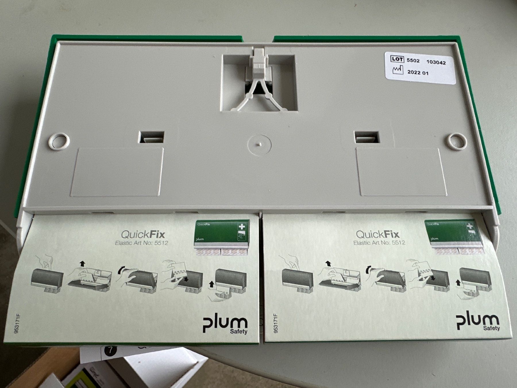 Attrezzature mediche: neuer QUICKFIX PFLASTER-DISPENSER TEXTIL ELASTISCH – Nuovo e nell'imballaggio originale da Necker venduto da liq24 2