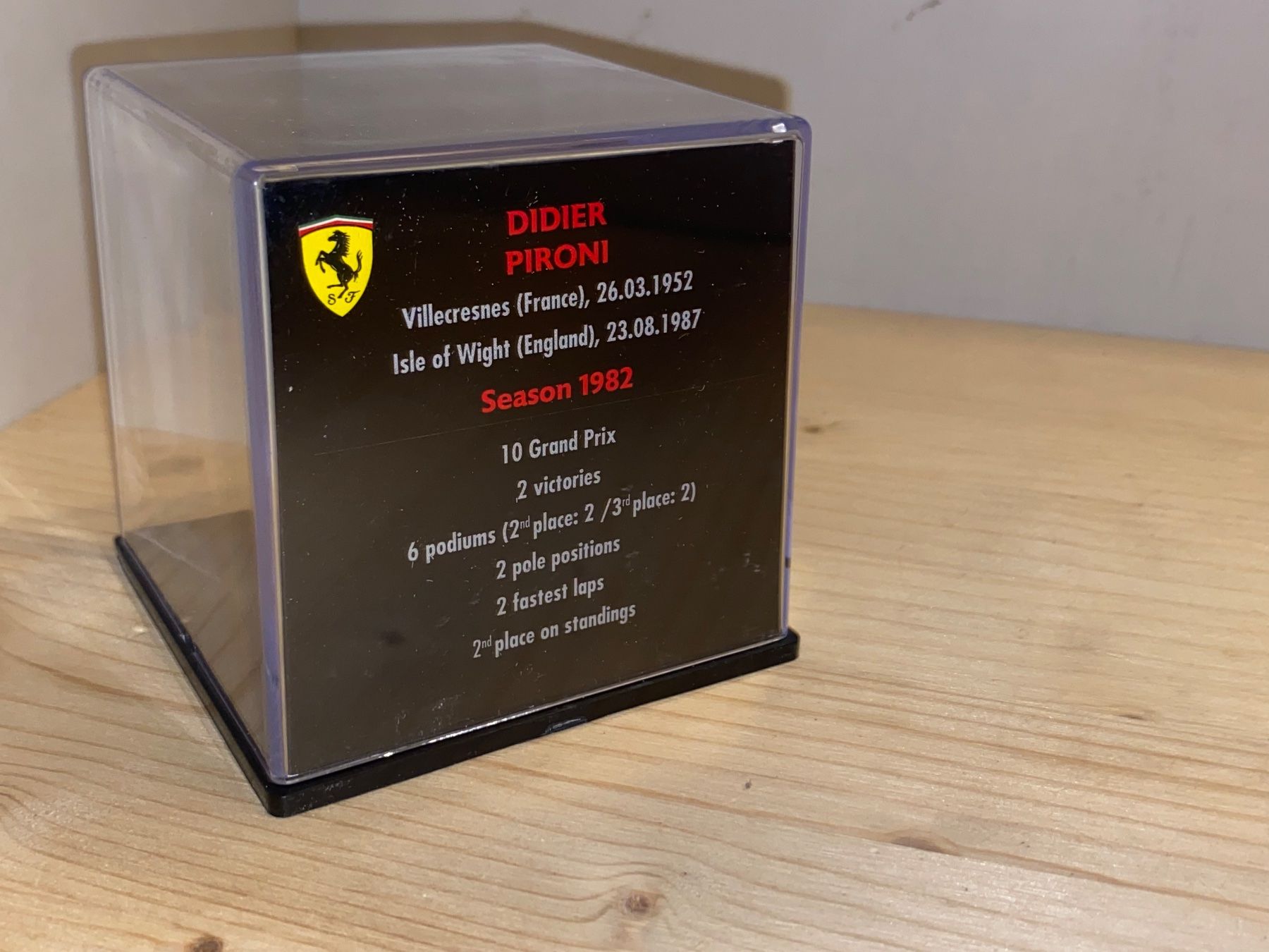 Ferrari Modellini d'auto: Ferrari Helm 1/5 Didier Pironi 1982 – Nuovo (secondo la descrizione) da Wohlen AG venduto da PrivatSammlung 4