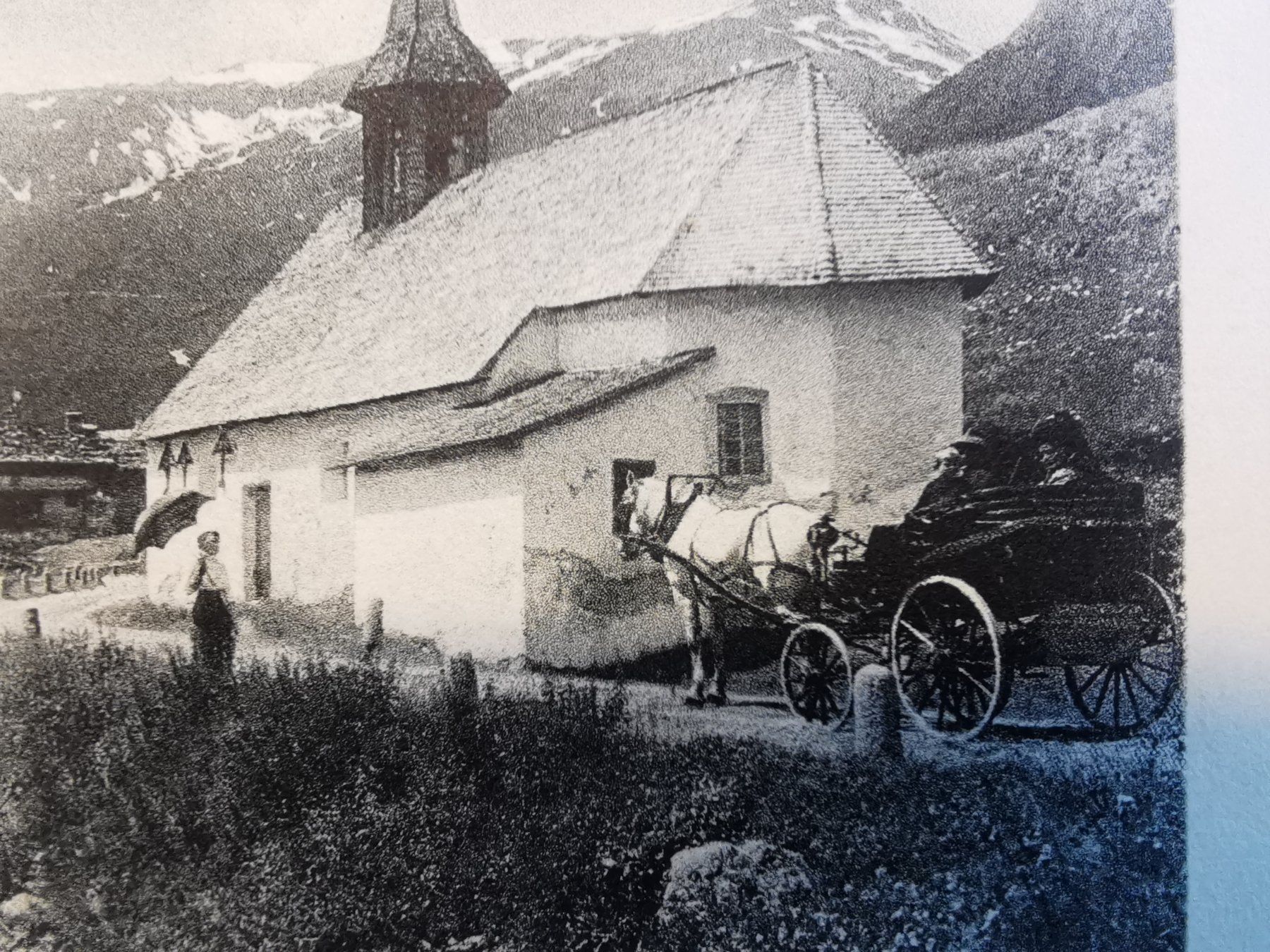 Cartoline postali: Kutsche  Ansichtskarte  Tschamutt mit Badus  1915 Graubünden – Usato da Rheineck venduto da kat_7gld 1