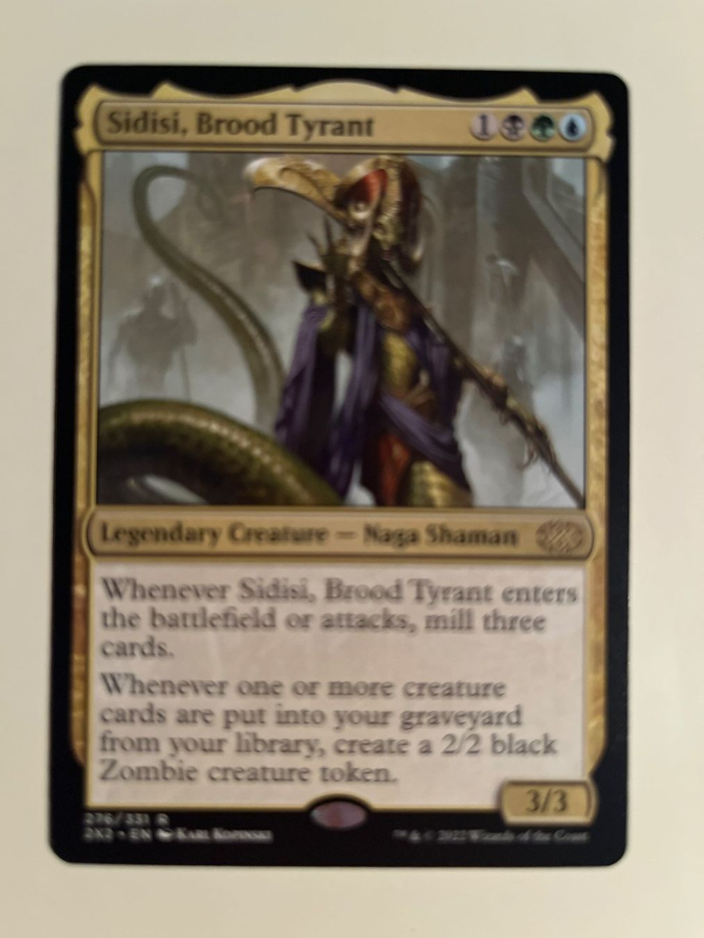 Magic The Gathering Sammelbilder & Trading cards: 1 x Sidisi, Brood Tyrant - Magic: The Gathering - MtG – Gebraucht aus Kriens von Shadi1980