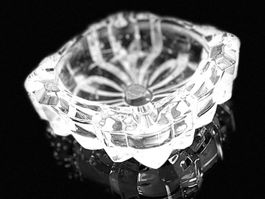 💎 Magnifique Cendrier Lead Crystal Français >24% PbO ✨