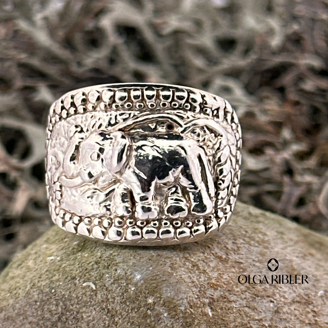 Olga Ribler Anelli: Elephanten Silber Ring 925 Grösse 60 – Nuovo (secondo la descrizione) da Luzern venduto da Schmuckoutlet