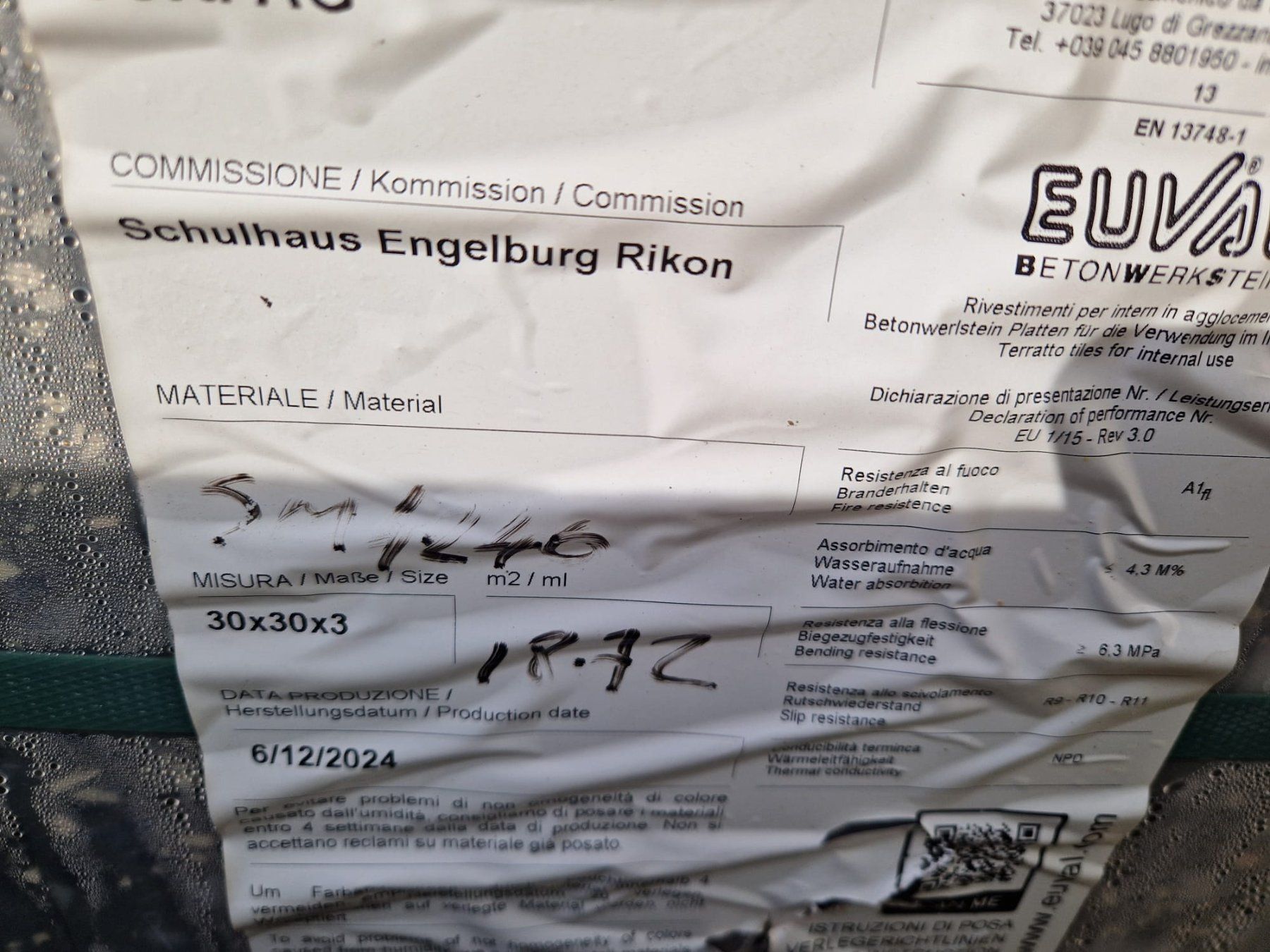 Bodenbeläge: Kunststein-Bodenplatten neu – Neu und originalverpackt aus Neftenbach von Luegauda 2