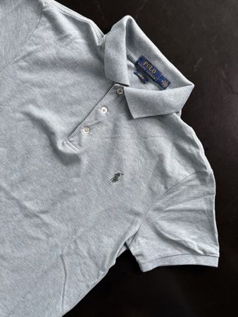 Polo Ralph Lauren Poloshirt grau Slim Fit Grösse M